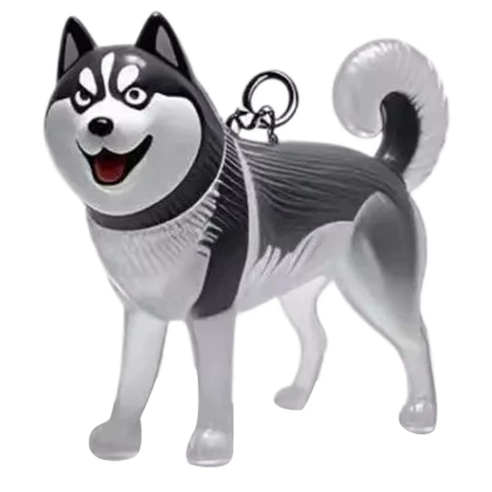 Clear Pet Hair Keychain Cute Dog Fur Keepsake Holder Creative Transparent Pet Hair Memorial Collection Pendant for Dog/Cat